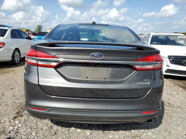 3FA6P0LU6JR155633 - 2018 FORD FUSION SE HYBRID GRAY photo 6