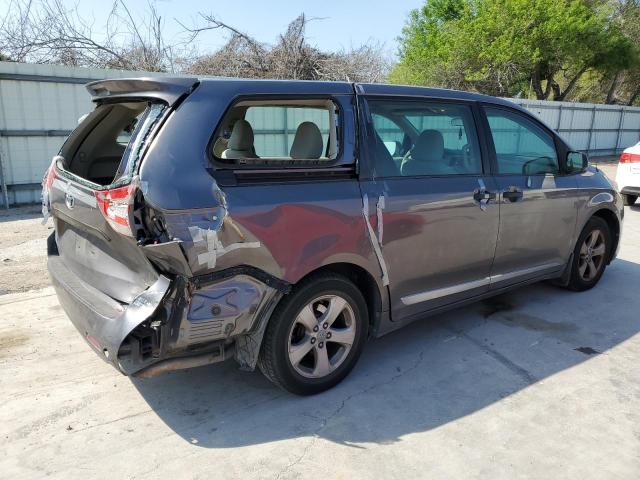 5TDZK3DCXBS117754 - 2011 TOYOTA SIENNA GRAY photo 3