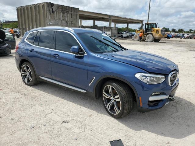 5UXTY3C08L9B57456 - 2020 BMW X3 SDRIVE30I BLUE photo 4