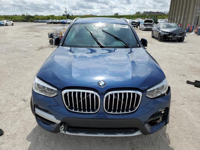 5UXTY3C08L9B57456 - 2020 BMW X3 SDRIVE30I BLUE photo 5