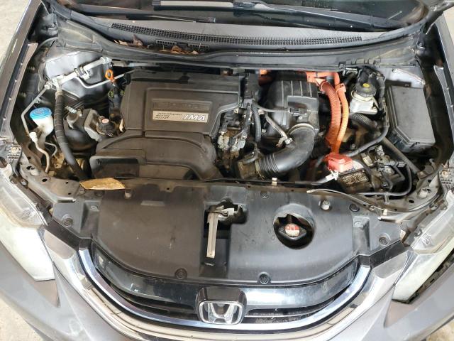 19XFB4F31DE001717 - 2013 HONDA CIVIC HYBRID L GRAY photo 11