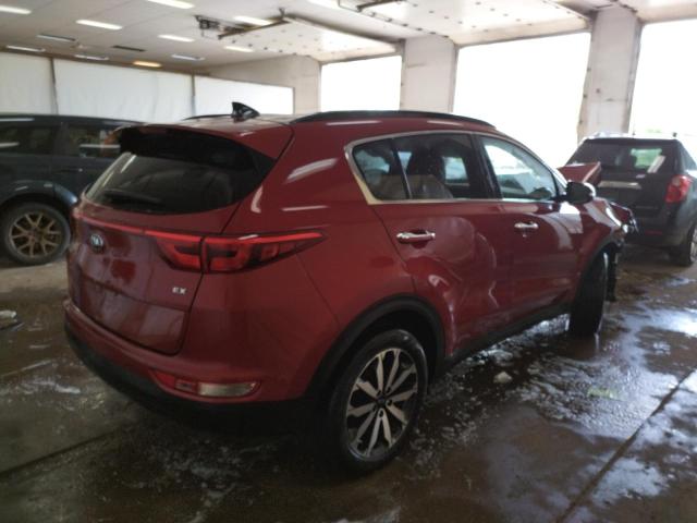 KNDPNCAC4K7523221 - 2019 KIA SPORTAGE EX RED photo 4