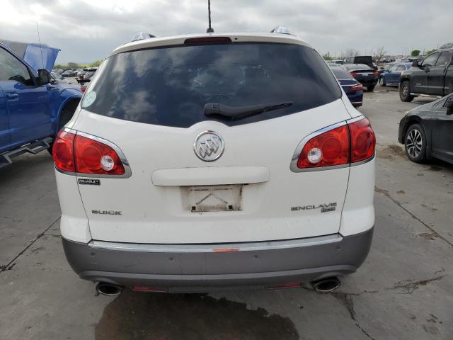 5GAKRBED7BJ354778 - 2011 BUICK ENCLAVE CXL WHITE photo 6