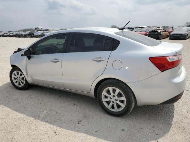 KNADM4A35D6293061 - 2013 KIA RIO LX SILVER photo 2