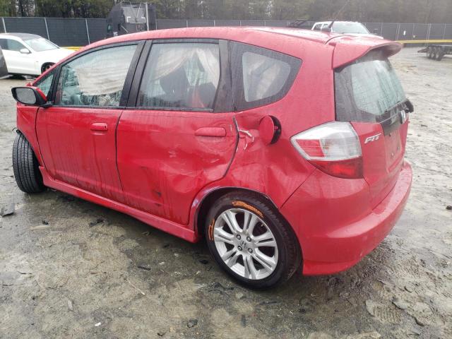 JHMGE8H58BC026604 - 2011 HONDA FIT SPORT RED photo 2