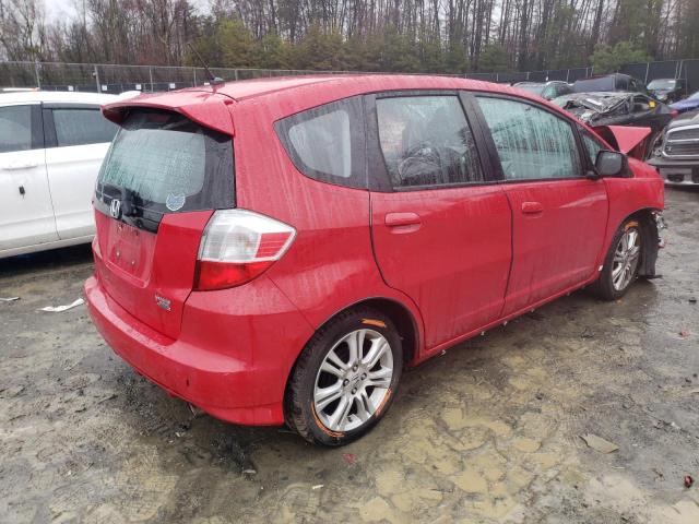 JHMGE8H58BC026604 - 2011 HONDA FIT SPORT RED photo 3