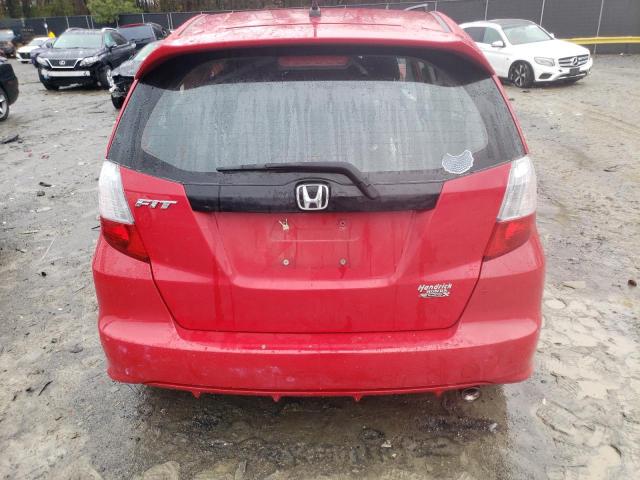 JHMGE8H58BC026604 - 2011 HONDA FIT SPORT RED photo 6