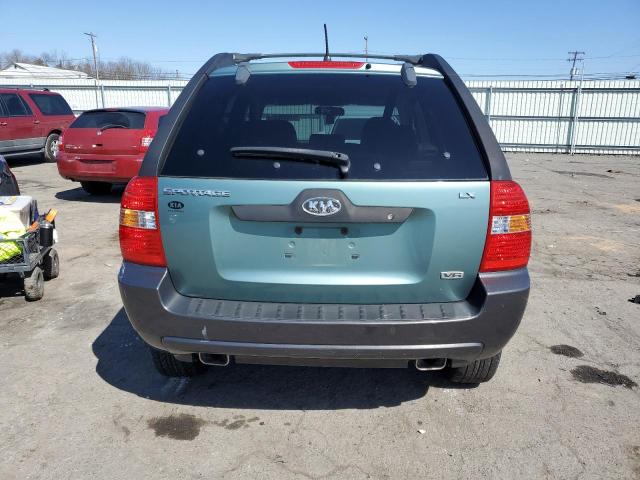 KNDJE723267185416 - 2006 KIA SPORTAGE GREEN photo 6