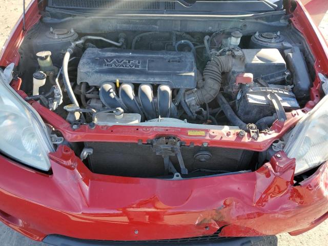 2T1KR32E57C648894 - 2007 TOYOTA COROLLA MA XR RED photo 11