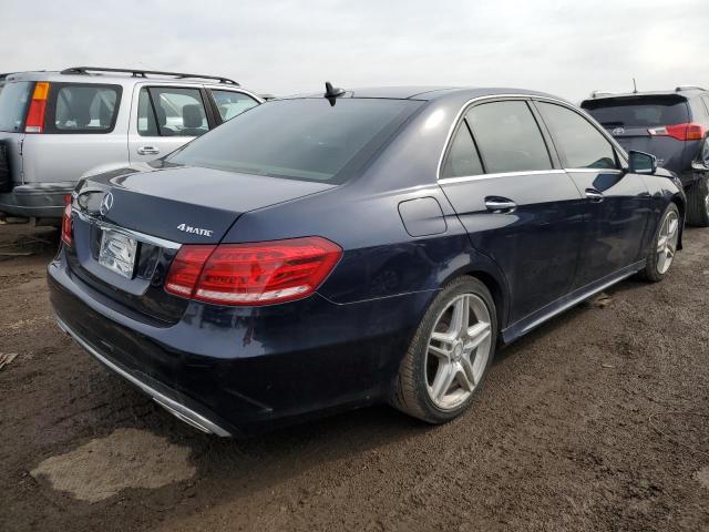 WDDHF8JB4EA806091 - 2014 MERCEDES-BENZ E 350 4MATIC BLUE photo 3