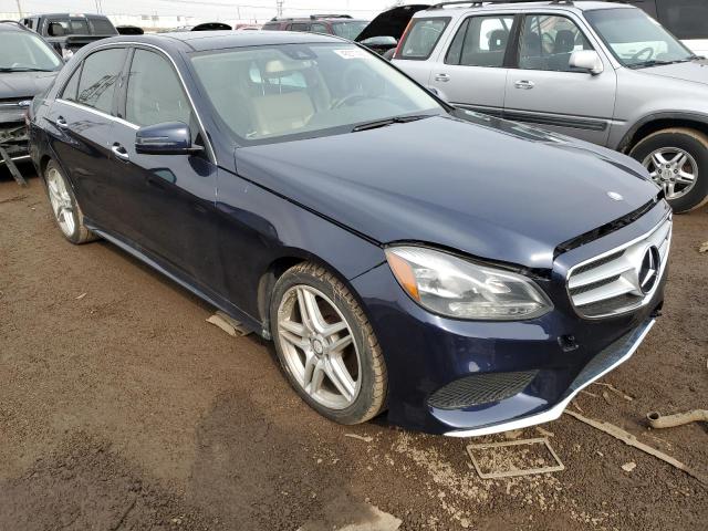 WDDHF8JB4EA806091 - 2014 MERCEDES-BENZ E 350 4MATIC BLUE photo 4