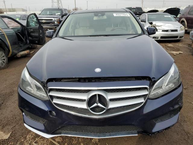 WDDHF8JB4EA806091 - 2014 MERCEDES-BENZ E 350 4MATIC BLUE photo 5