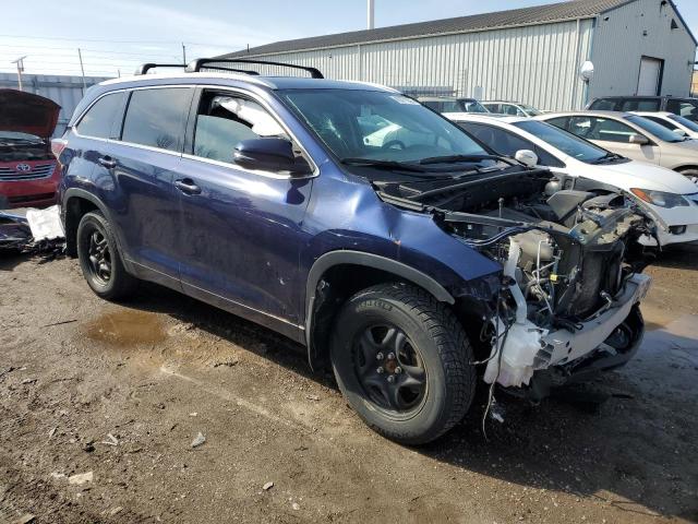 5TDJKRFH0GS302962 - 2016 TOYOTA HIGHLANDER XLE 蓝色 照片 4