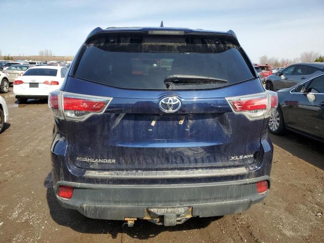 5TDJKRFH0GS302962 - 2016 TOYOTA HIGHLANDER XLE 蓝色 照片 6