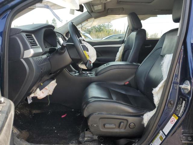 5TDJKRFH0GS302962 - 2016 TOYOTA HIGHLANDER XLE 蓝色 照片 7