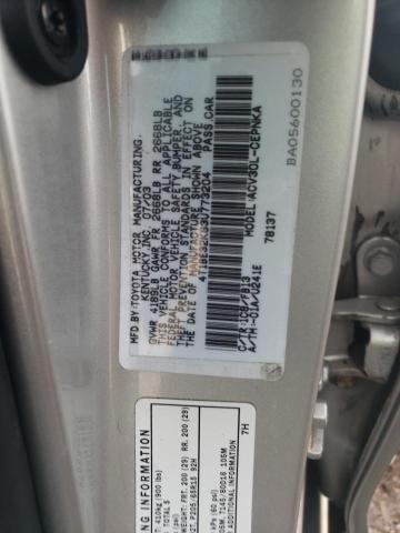 4T1BE32K63U773204 - 2003 TOYOTA CAMRY LE SILVER photo 12