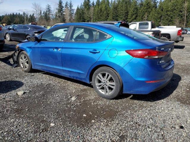 5NPD84LF2HH059597 - 2017 HYUNDAI ELANTRA SE BLUE photo 2