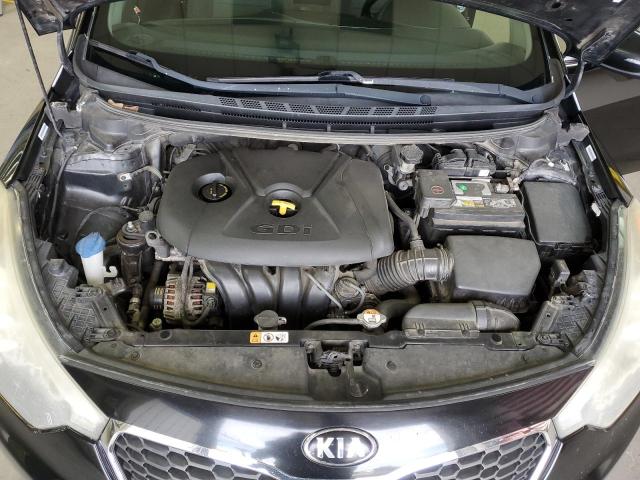 KNAFX4A88E5197301 - 2014 KIA FORTE EX BLACK photo 11