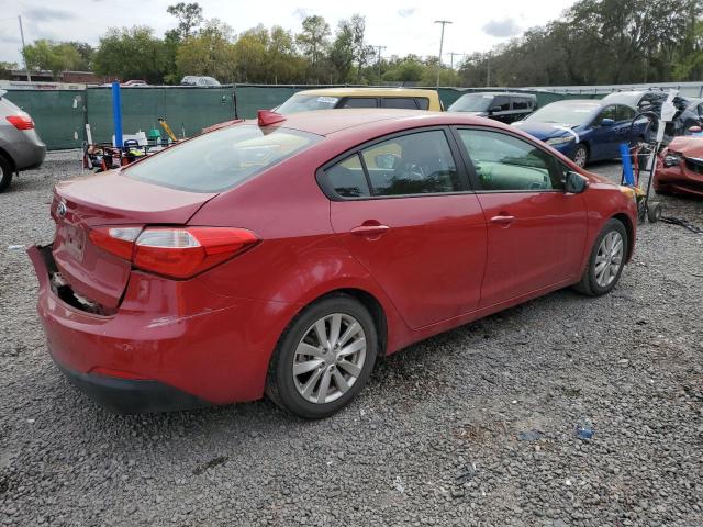 KNAFX4A66F5365209 - 2015 KIA FORTE LX RED photo 3