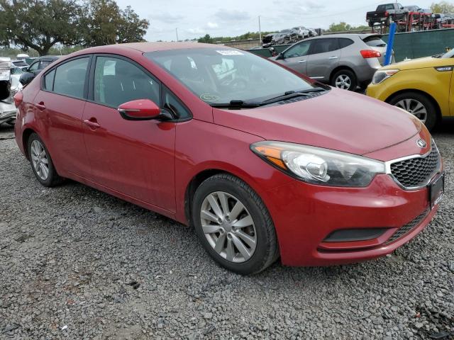 KNAFX4A66F5365209 - 2015 KIA FORTE LX RED photo 4