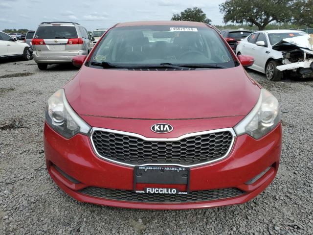 KNAFX4A66F5365209 - 2015 KIA FORTE LX RED photo 5