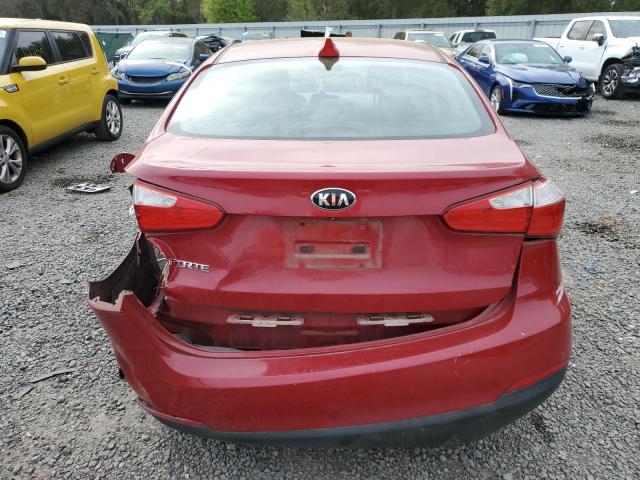 KNAFX4A66F5365209 - 2015 KIA FORTE LX RED photo 6