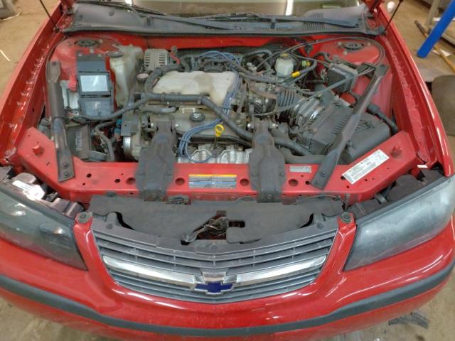 2G1WF52E949358099 - 2004 CHEVROLET IMPALA RED photo 11