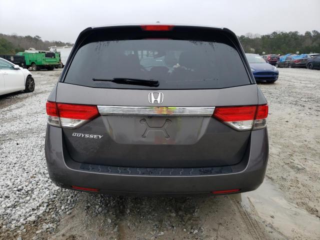 5FNRL5H61FB002290 - 2015 HONDA ODYSSEY EXL GRAY photo 6