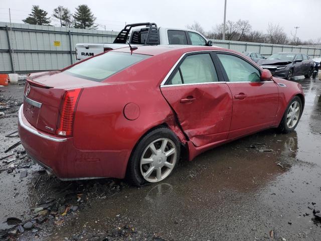 1G6DF577980214421 - 2008 CADILLAC CTS RED photo 3