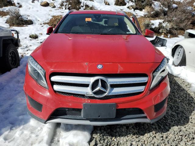 WDCTG4EB1GJ227612 - 2016 MERCEDES-BENZ GLA 250 RED photo 5