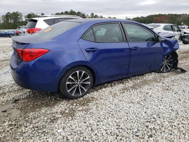 2T1BURHE1HC894500 - 2017 TOYOTA COROLLA L BLUE photo 3