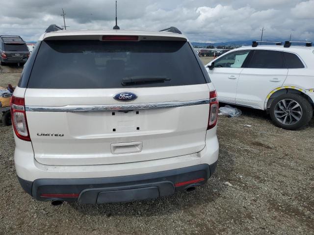 1FMHK7F88CGA17347 - 2012 FORD EXPLORER LIMITED WHITE photo 6