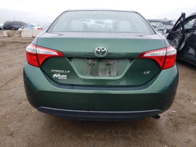 2T1BURHE6EC180034 - 2014 TOYOTA COROLLA L GREEN photo 6