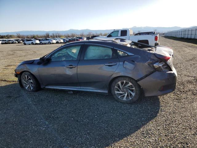 2HGFC2F78HH545664 - 2017 HONDA CIVIC EX GRAY photo 2