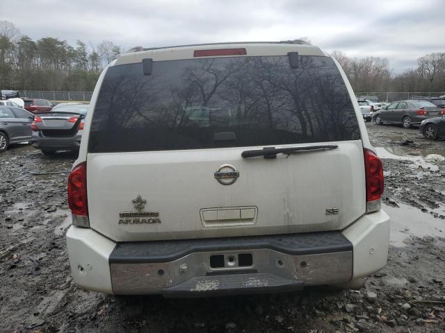 5N1AA08B44N706805 - 2004 NISSAN ARMADA SE WHITE photo 6