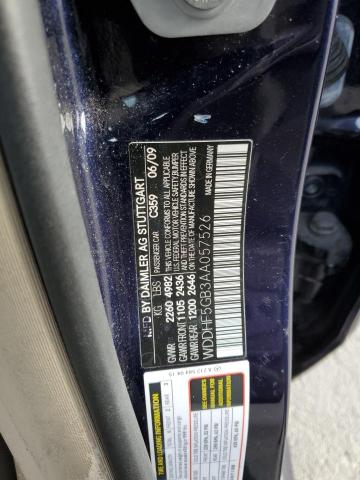 WDDHF5GB3AA057526 - 2010 MERCEDES-BENZ E 350 BLUE photo 12