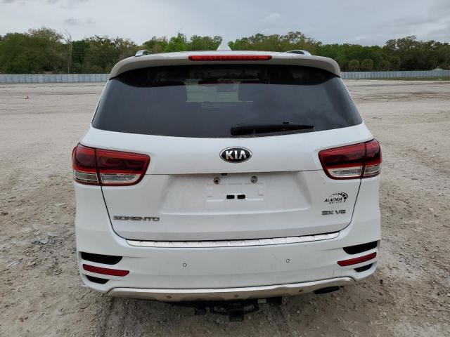 5XYPK4A55HG230648 - 2017 KIA SORENTO SX WHITE photo 6