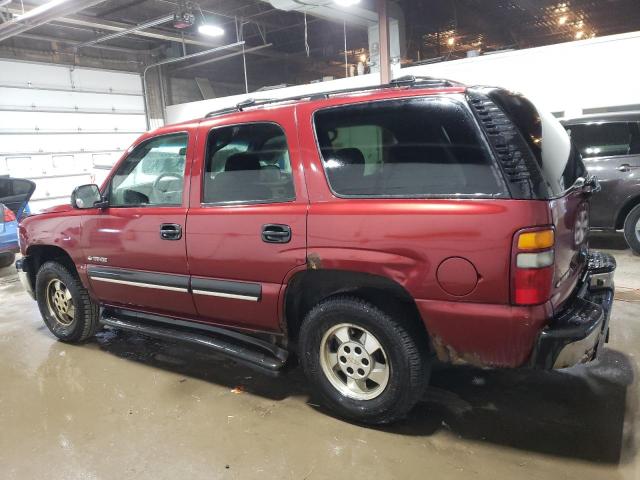 1GNEK13TX1R120761 - 2001 CHEVROLET TAHOE K1500 MAROON photo 2