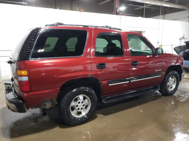 1GNEK13TX1R120761 - 2001 CHEVROLET TAHOE K1500 MAROON photo 3