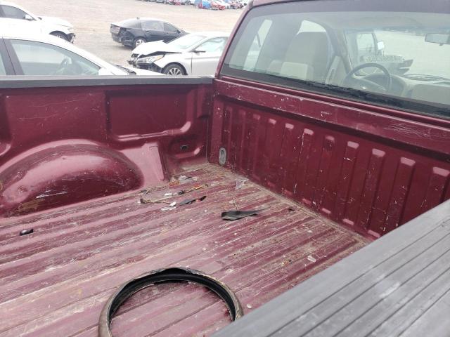 1FTRF12296NA40289 - 2006 FORD F150 BURGUNDY photo 10