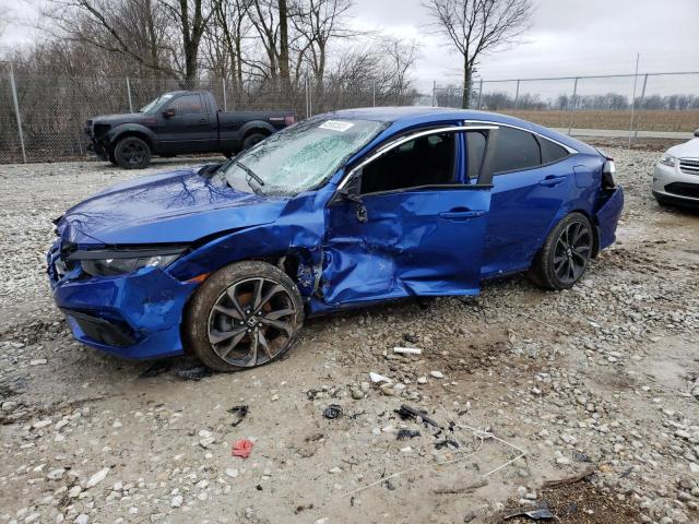 2HGFC2F86MH535301 - 2021 HONDA CIVIC SPORT 蓝色 照片 1