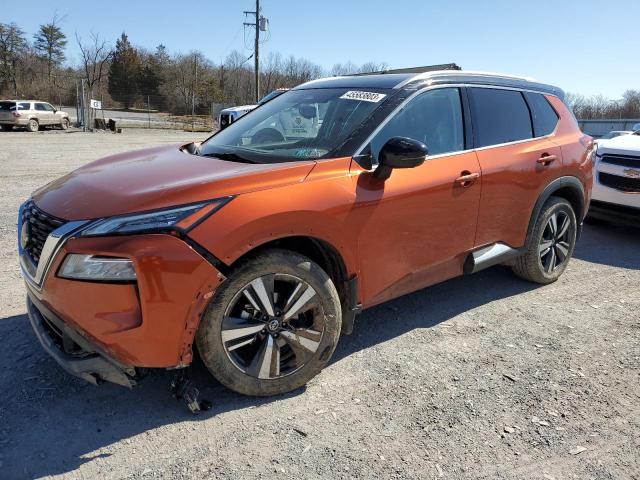 JN8AT3CB8MW208418 - 2021 NISSAN ROGUE SL ORANGE photo 1