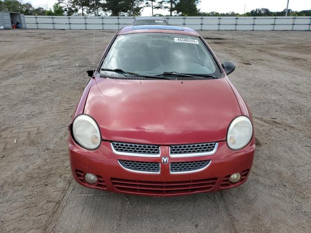 1B3ES56C05D241508 - 2005 DODGE NEON SXT RED photo 5