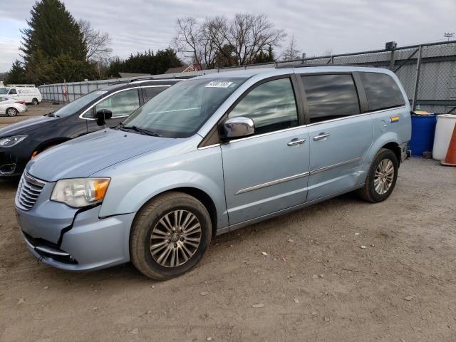 2C4RC1CGXDR534017 - 2013 CHRYSLER TOWN & COU TOURING L BLUE photo 1