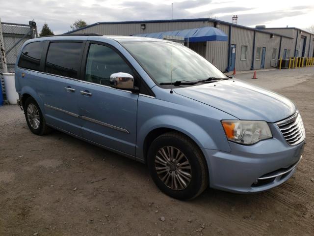 2C4RC1CGXDR534017 - 2013 CHRYSLER TOWN & COU TOURING L BLUE photo 4