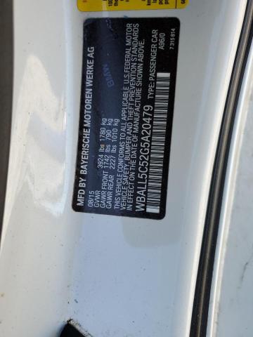 WBALL5C52G5A20479 - 2016 BMW Z4 SDRIVE28I WHITE photo 12