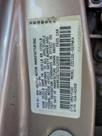 1NXBR12E7XZ212888 - 1999 TOYOTA COROLLA VE GOLD photo 12