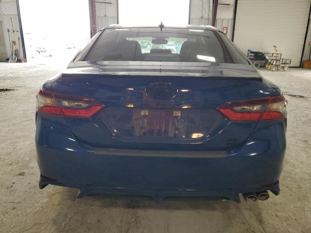 4T1T11BK8PU075218 - 2023 TOYOTA CAMRY SE NIGHT SHADE BLUE photo 6