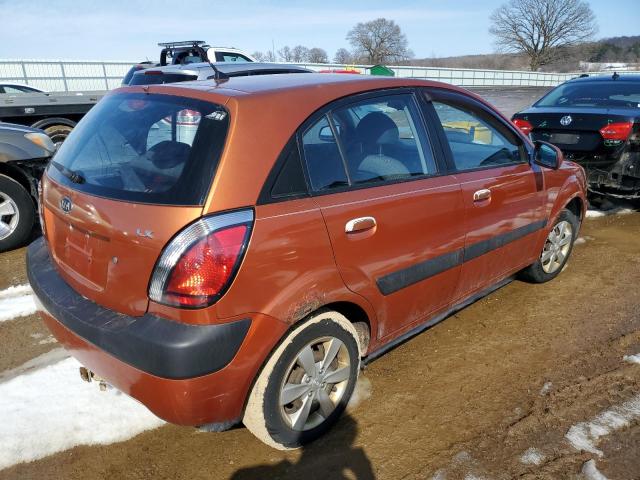 KNADE163386398482 - 2008 KIA RIO 5 SX ORANGE photo 3