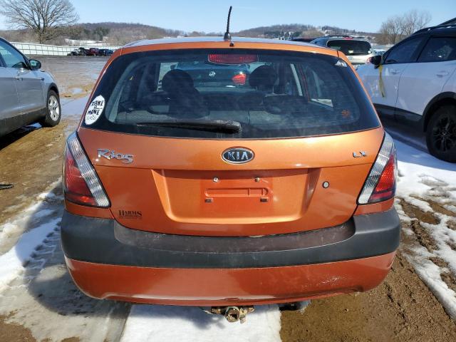 KNADE163386398482 - 2008 KIA RIO 5 SX ORANGE photo 6